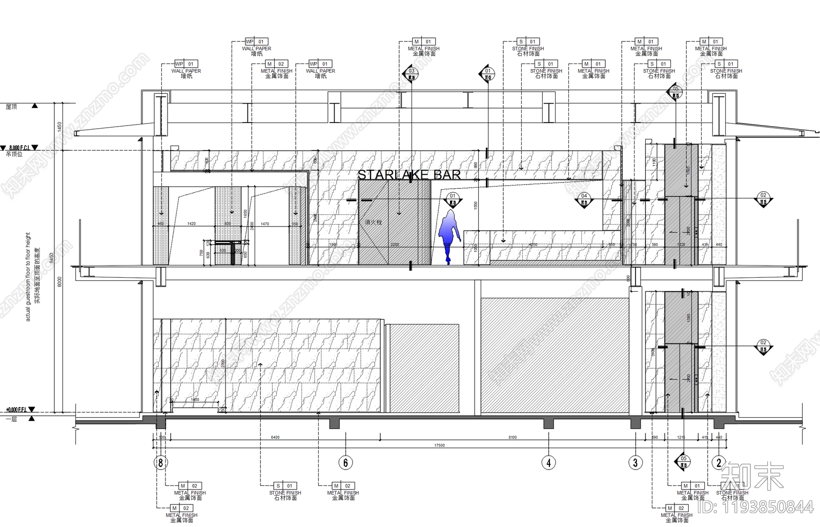 简约极简售楼处cad施工图下载【ID:1193850844】