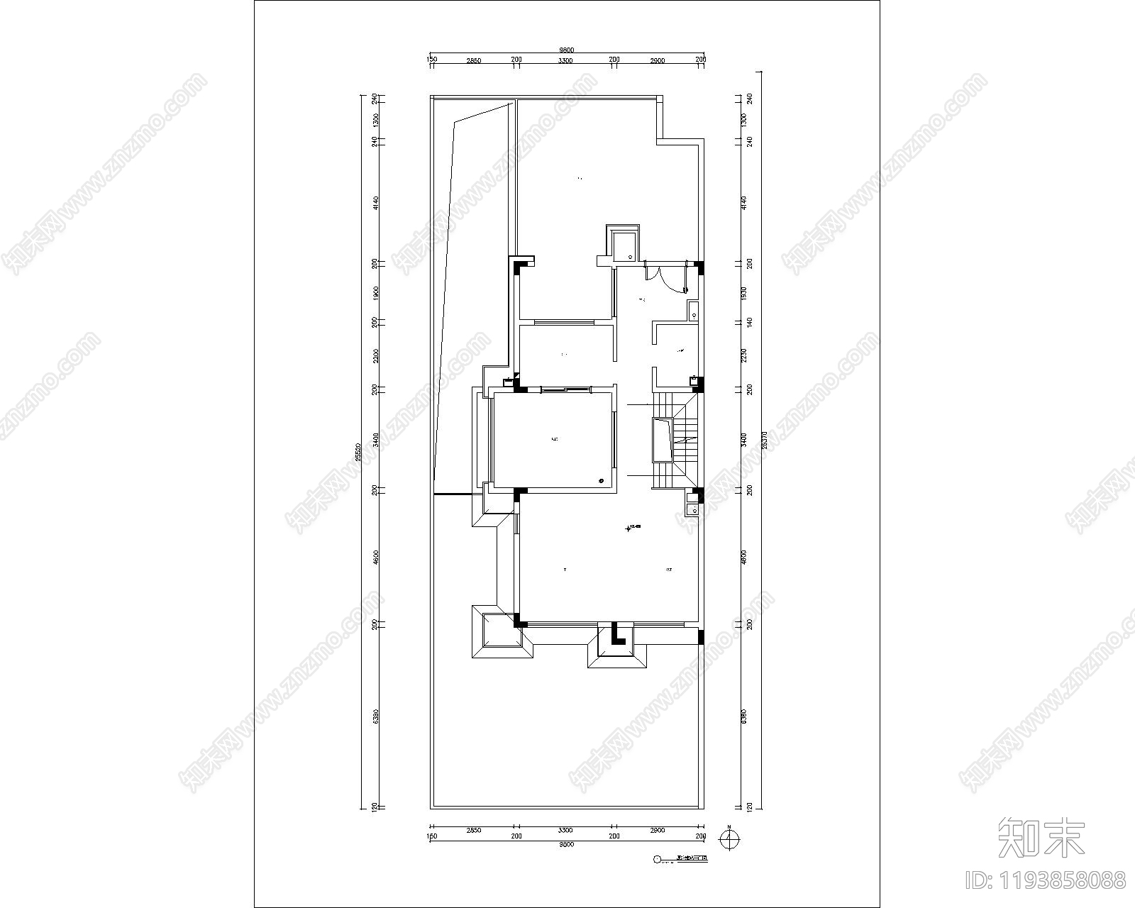 别墅施工图下载【ID:1193858088】