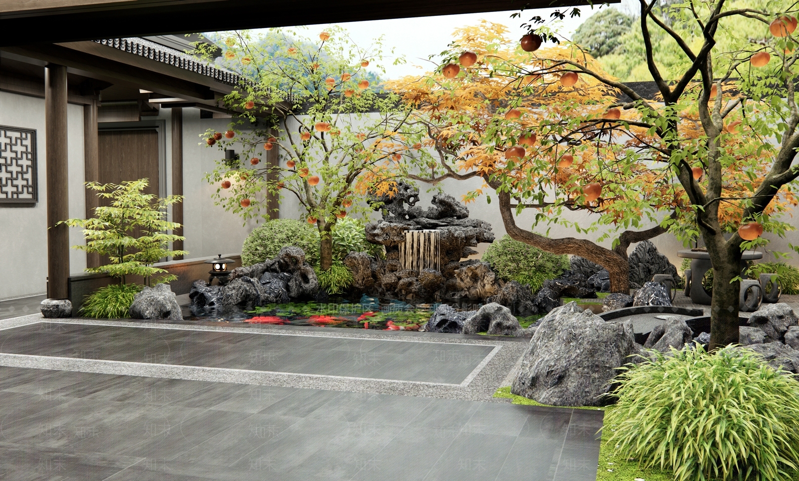 中式庭院3D模型下载【ID:1193858608】