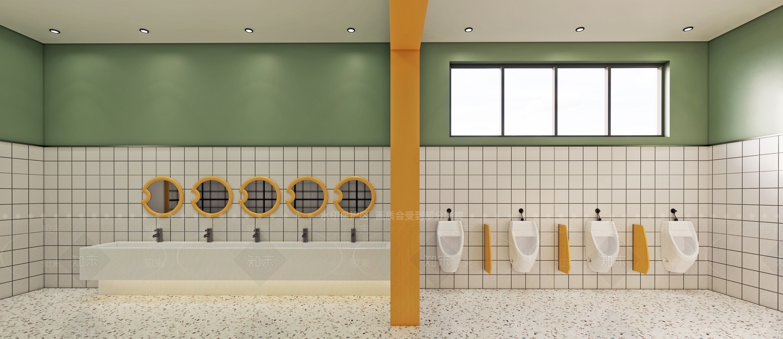 现代简约公共卫生间SU模型下载【ID:1193870084】