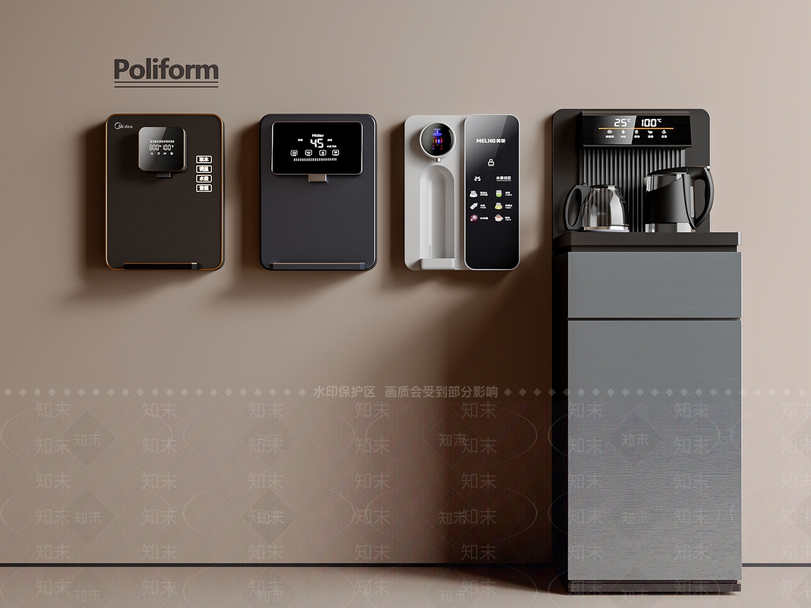 饮水机3D模型下载【ID:1193871355】