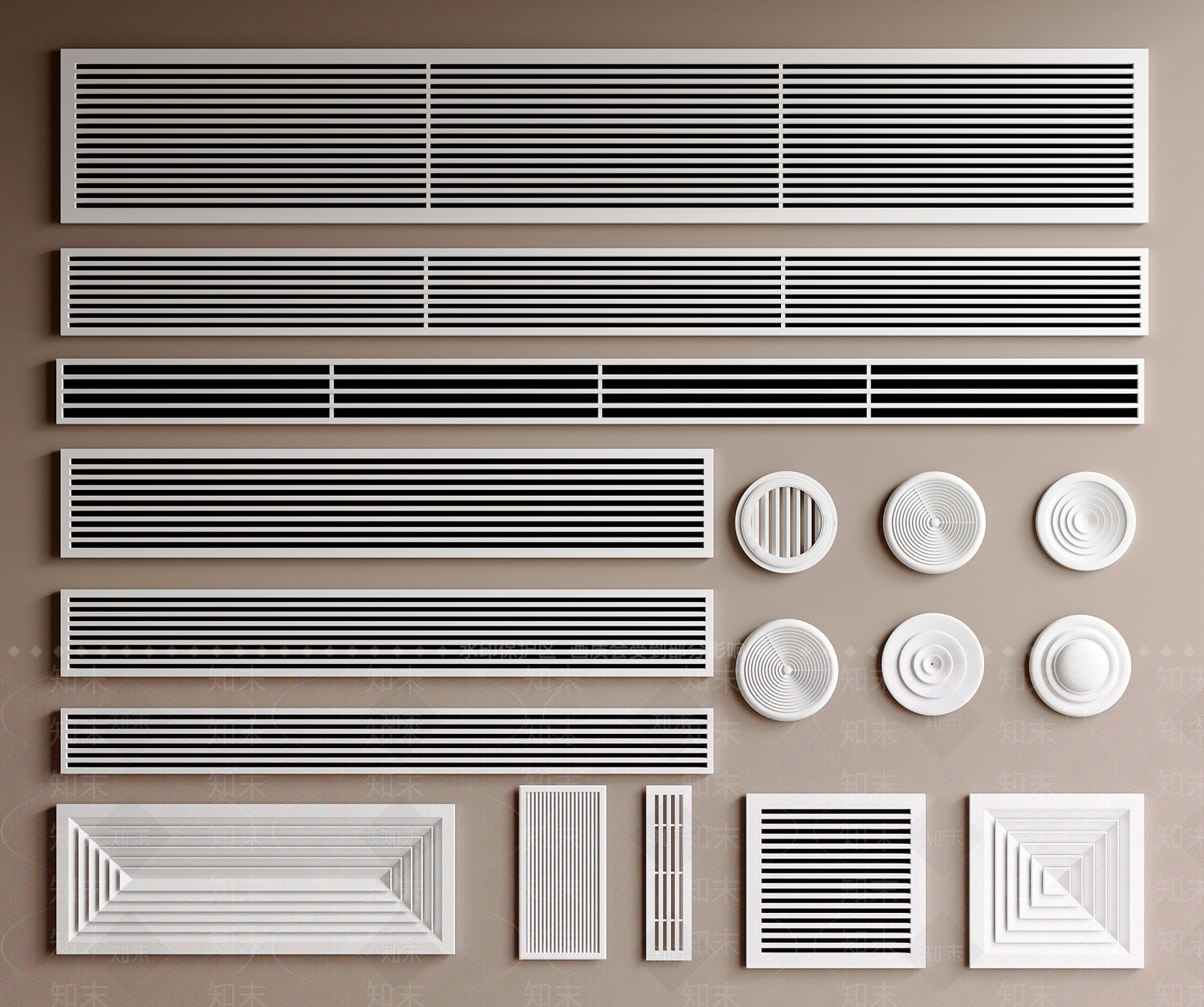 空调出风口SU模型下载【ID:1193873183】