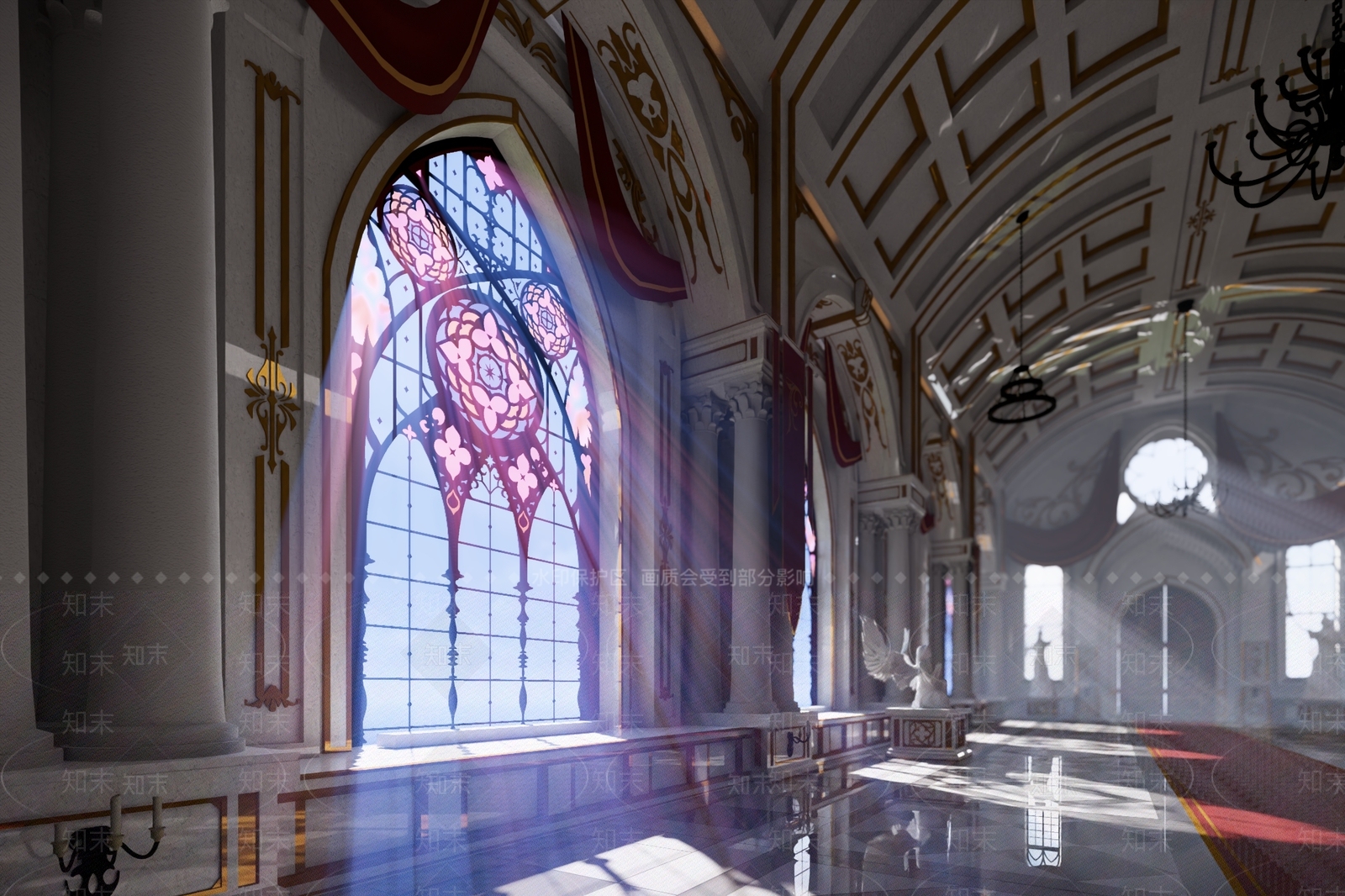 欧式中古教堂SU模型下载【ID:1193892159】