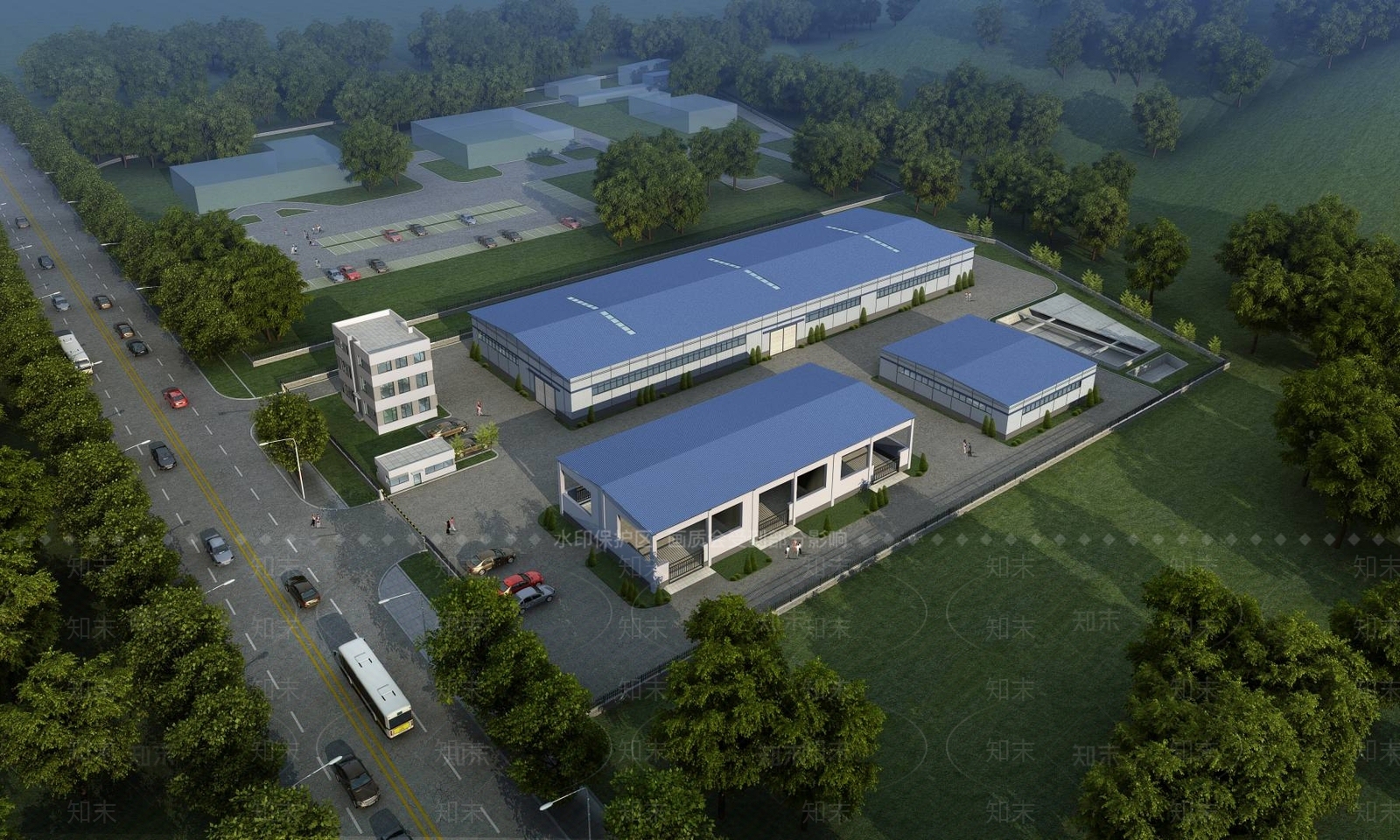现代厂房3D模型下载【ID:1193893918】