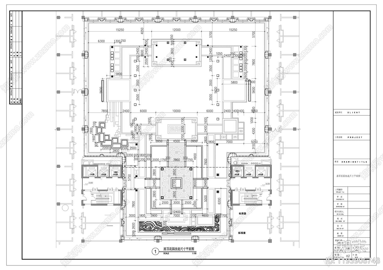 景观平面图cad施工图下载【ID:1193906748】