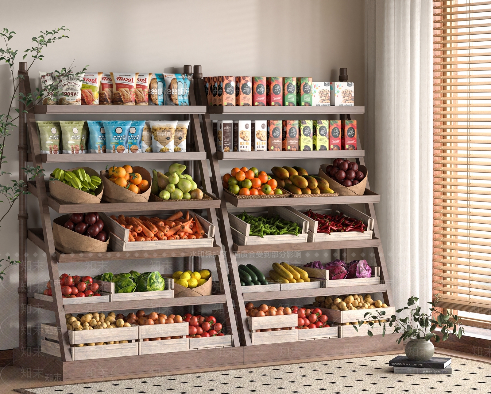 货架3D模型下载【ID:1193908390】