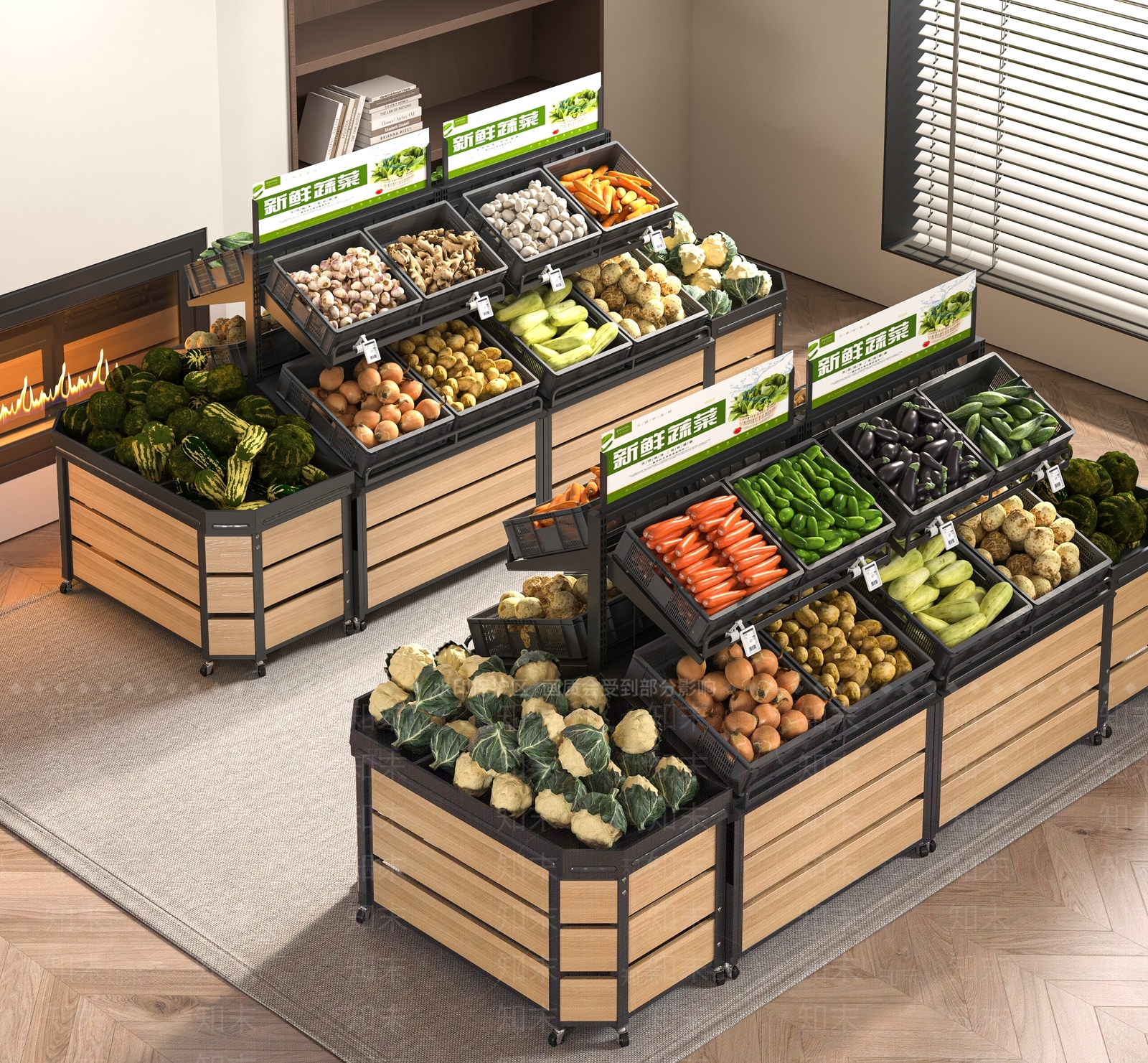 货架3D模型下载【ID:1193908905】