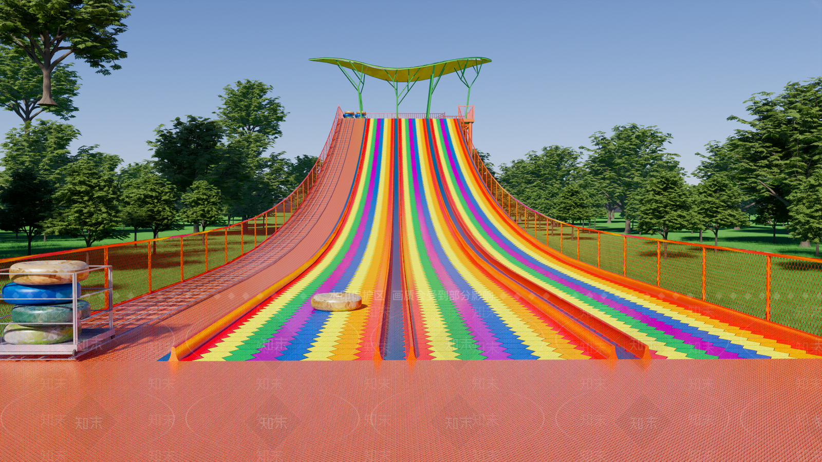 游乐设施SU模型下载【ID:1193918936】