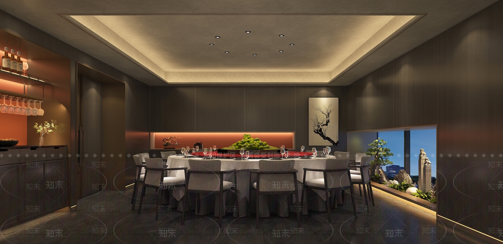 新中式包厢3D模型下载【ID:1193930027】