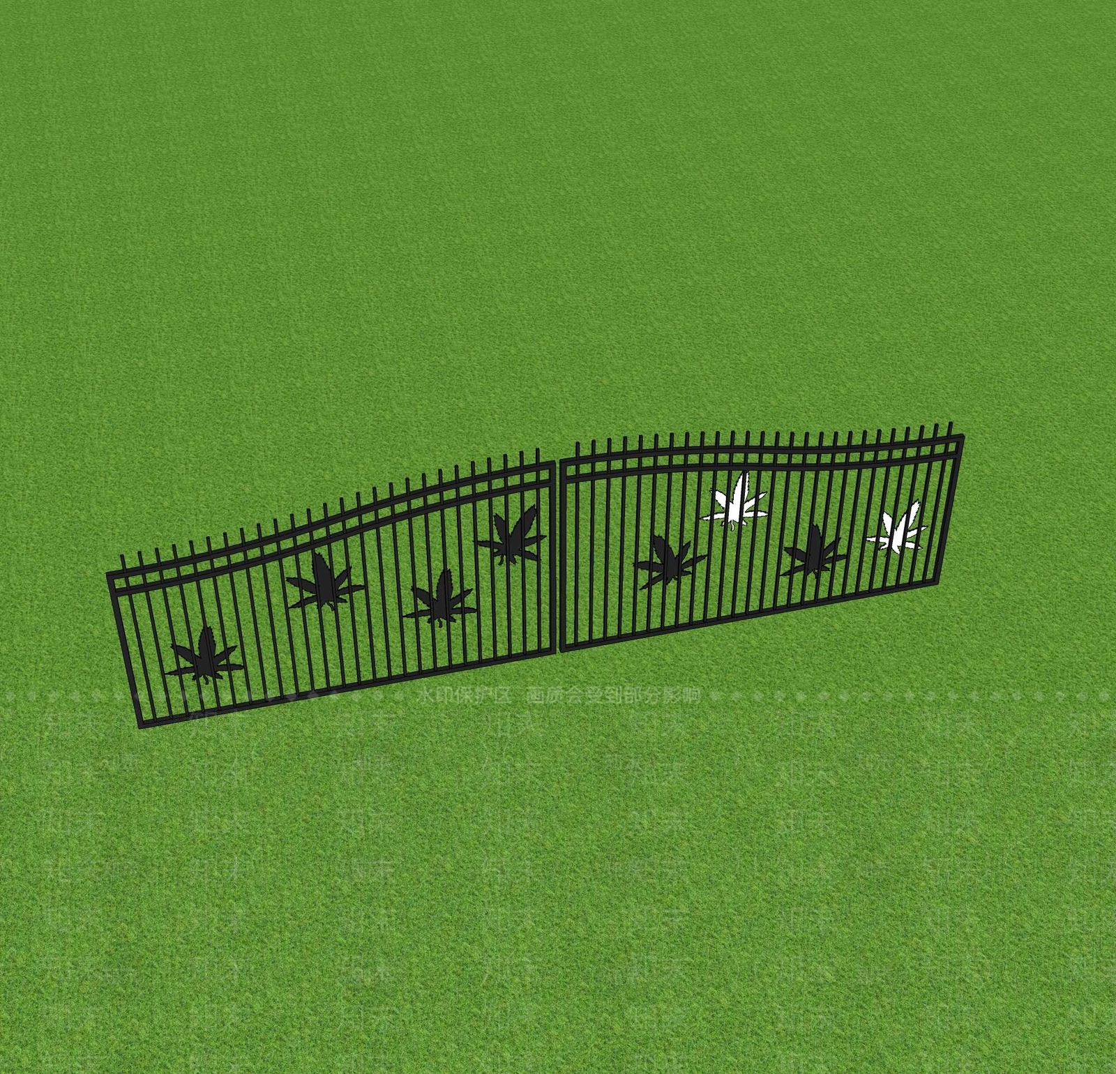 新中式围栏护栏SU模型下载【ID:1193930175】
