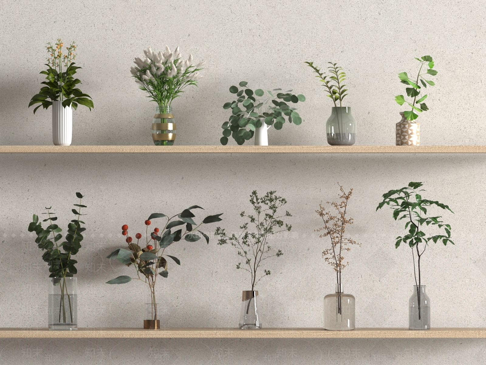 水生植物3D模型下载【ID:1193930505】