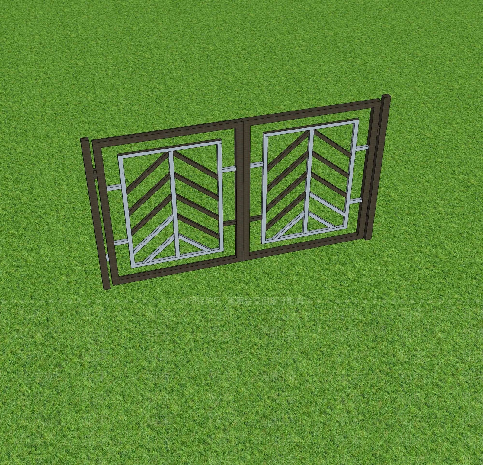 欧式双开门SU模型下载【ID:1193931565】