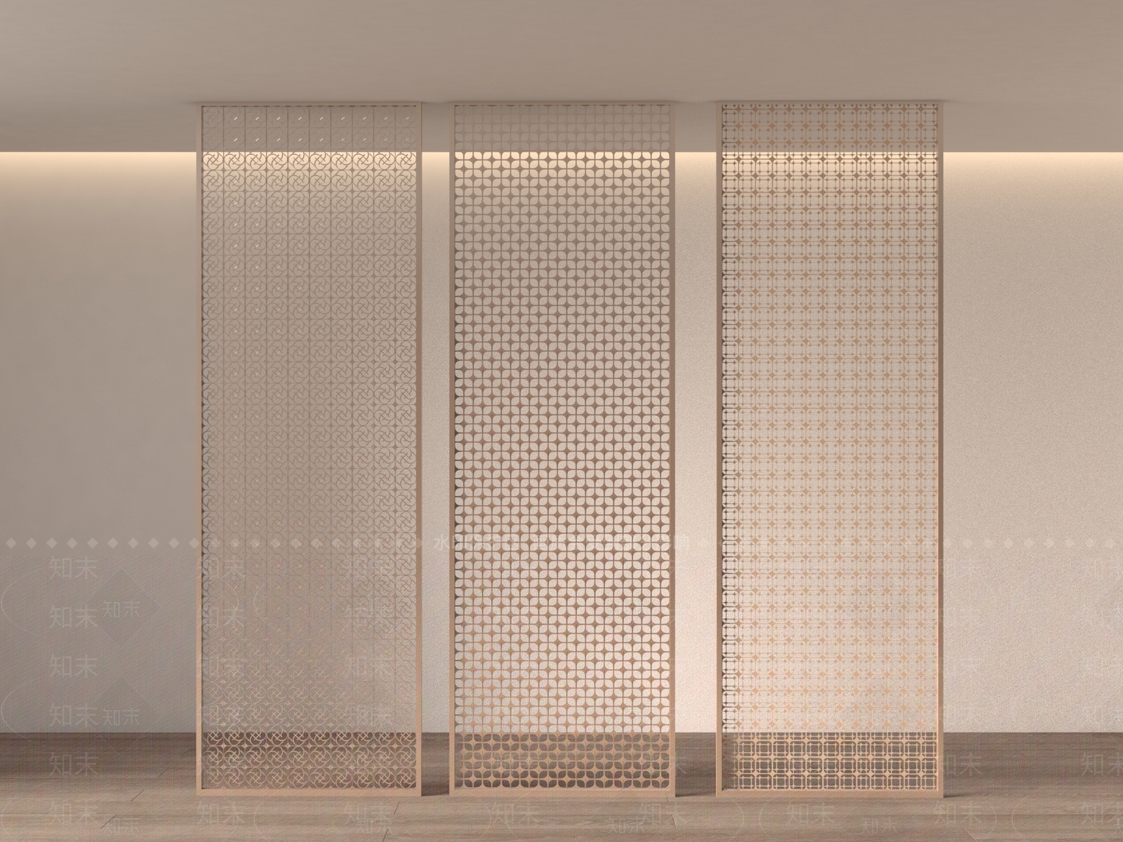 现代隔断SU模型下载【ID:1193932230】