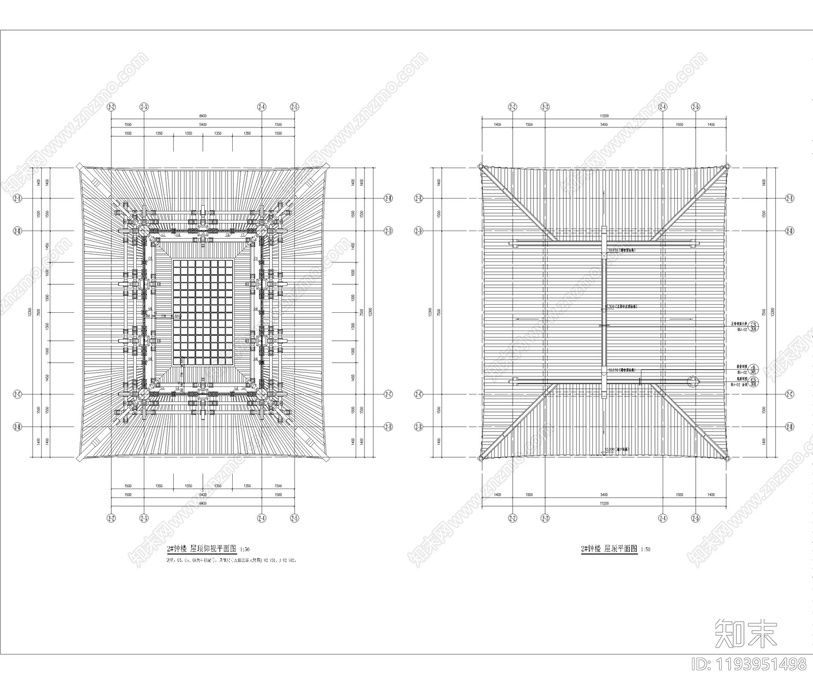 仿古建筑cad施工图下载【ID:1193951498】