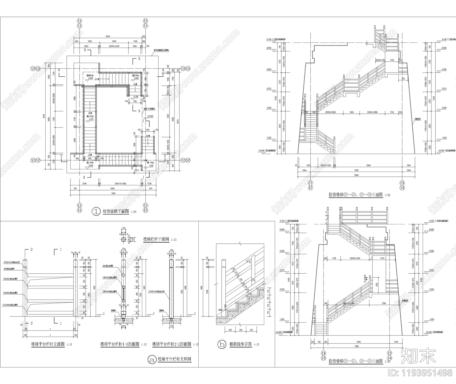 仿古建筑cad施工图下载【ID:1193951498】