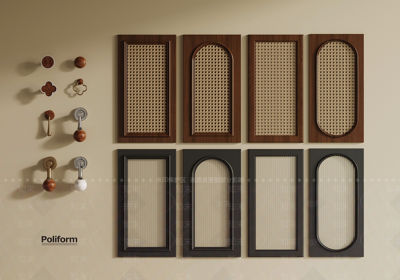 法式中古柜门3D模型下载【ID:1193958198】