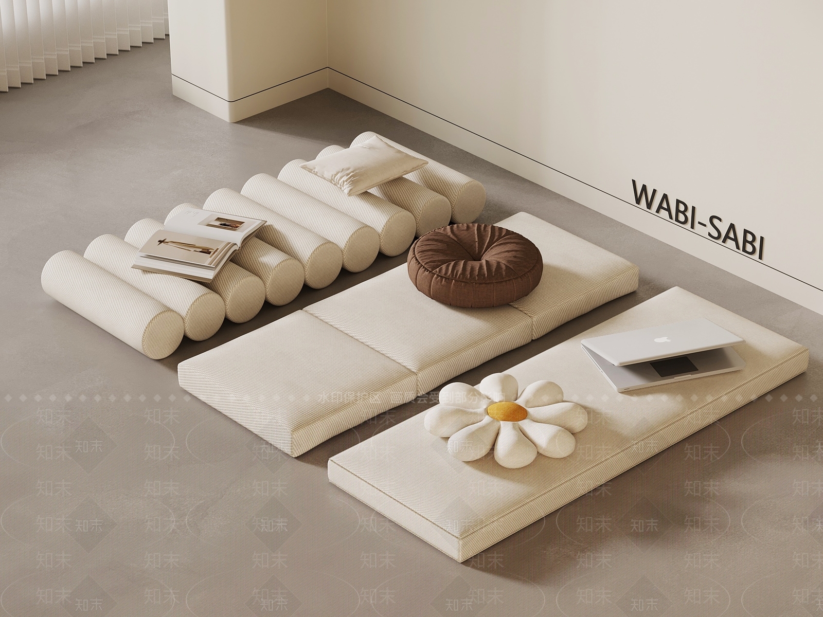 现代坐垫SU模型下载【ID:1193965582】