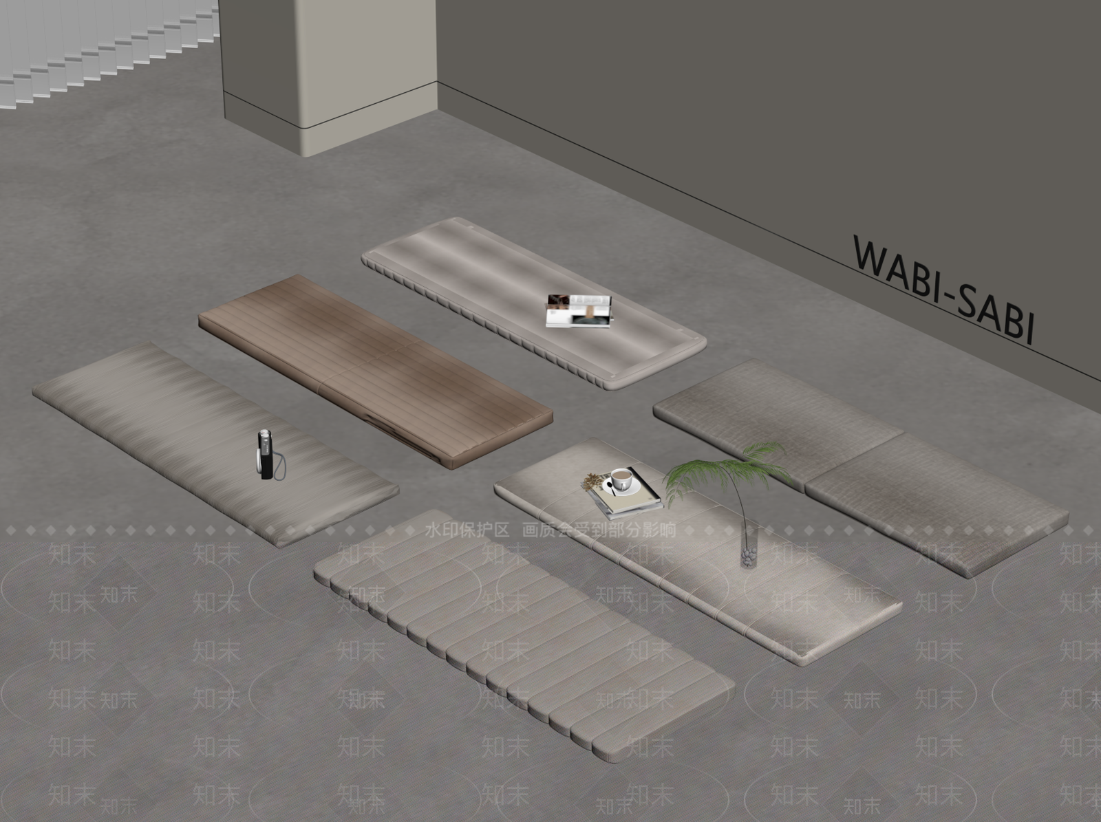 现代坐垫SU模型下载【ID:1193965623】