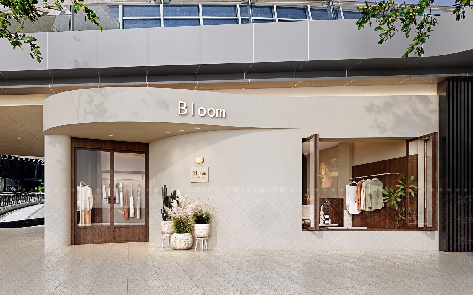 现代服装店3D模型下载【ID:1193966717】