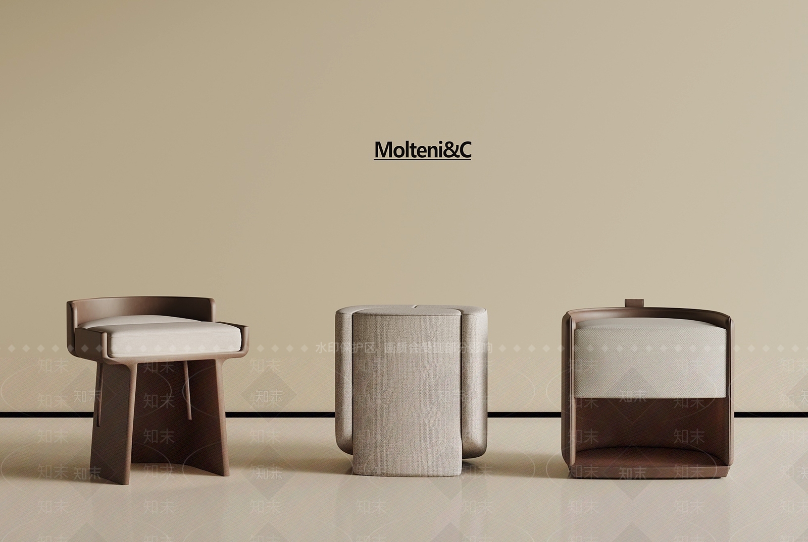 现代其他凳子SU模型下载【ID:1193967552】