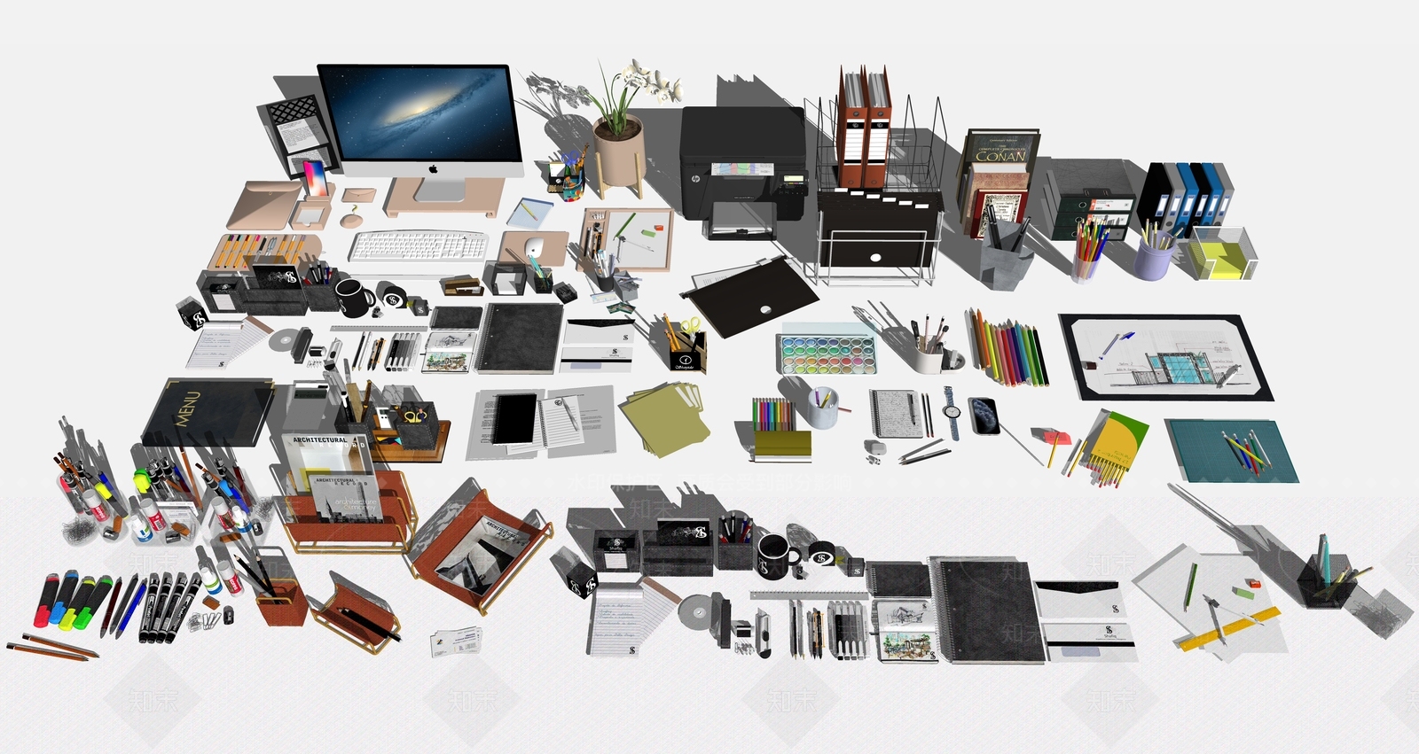 其他办公用品SU模型下载【ID:1193969229】