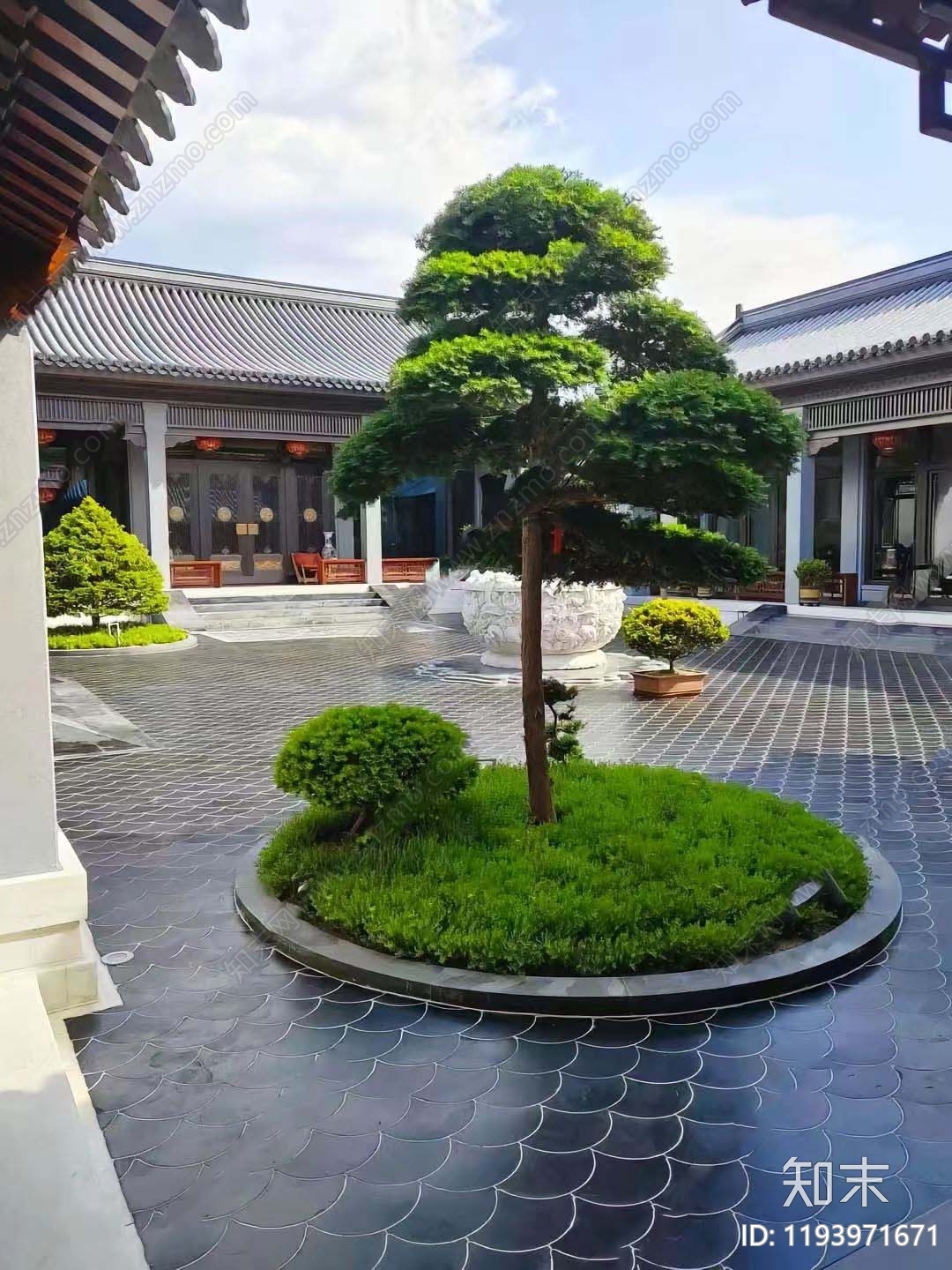 中式别墅建筑施工图下载【ID:1193971671】