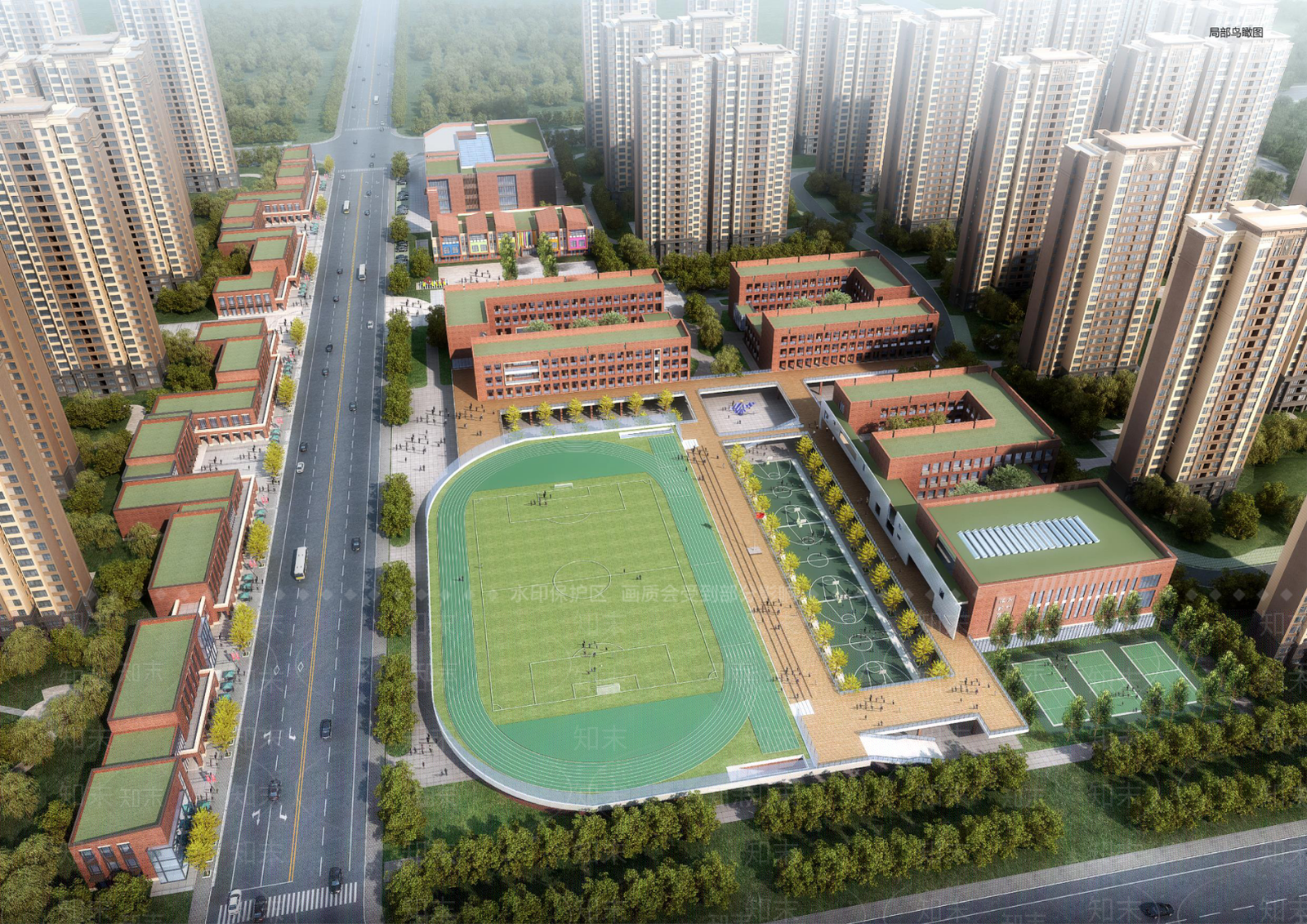 现代小区建筑SU模型下载【ID:1193977942】