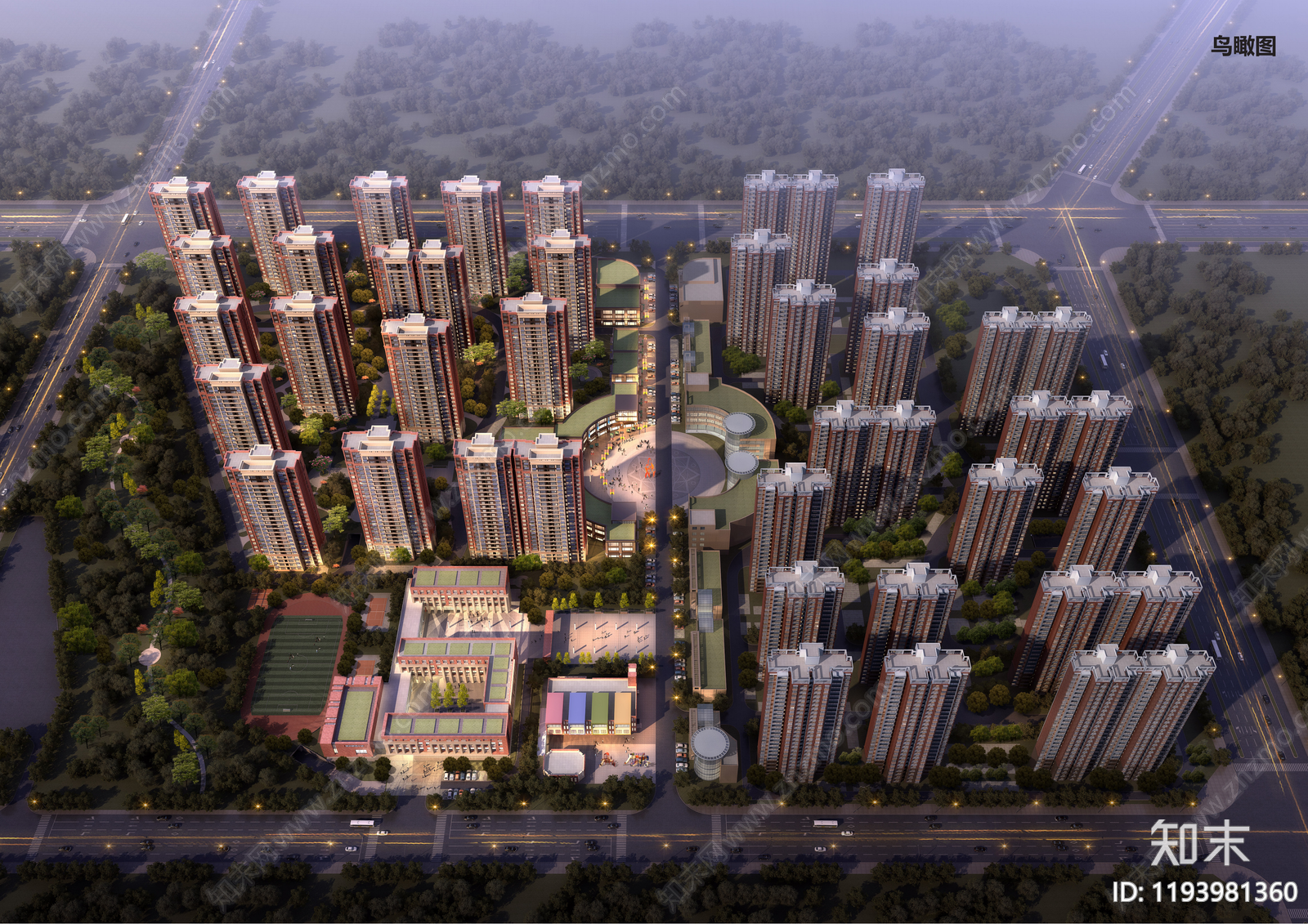 现代住宅楼建筑施工图下载【ID:1193981360】