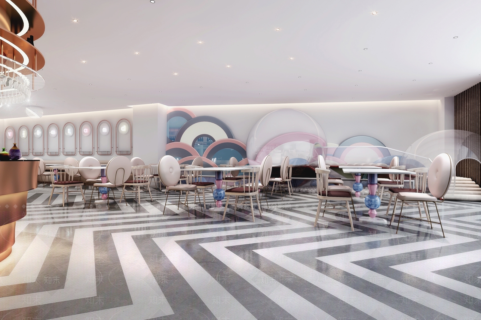 现代茶餐厅3D模型下载【ID:1193990647】