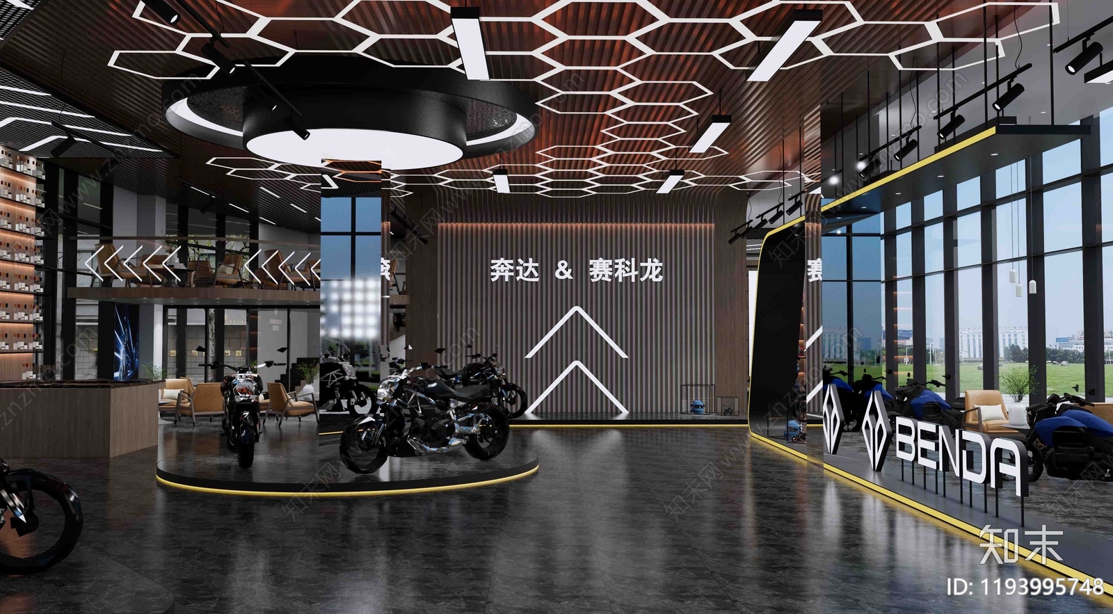 现代汽车4S店SU模型下载【ID:1193995748】