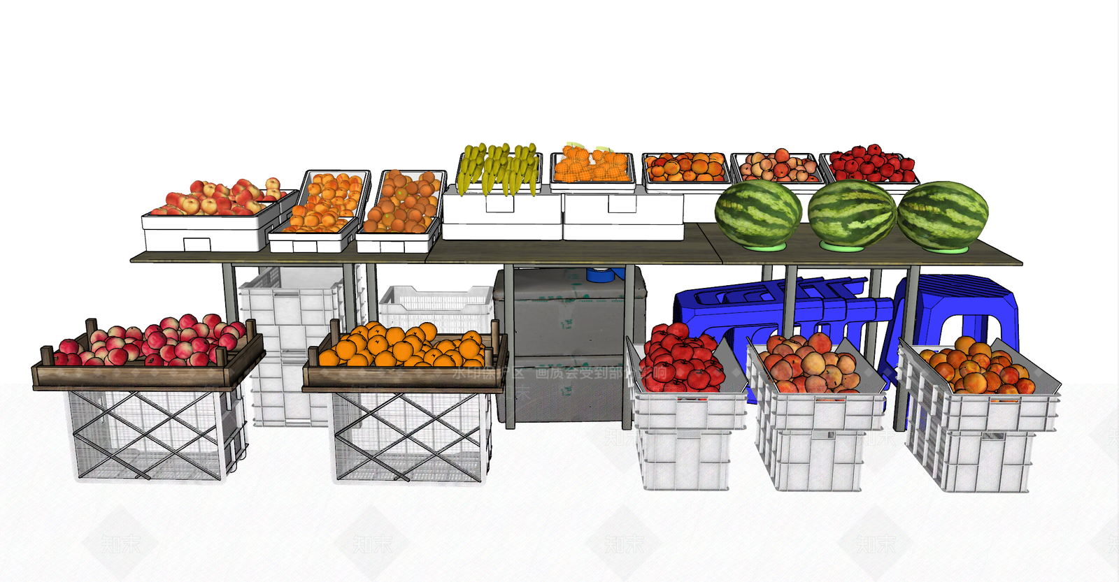 水果蔬菜SU模型下载【ID:1193997085】