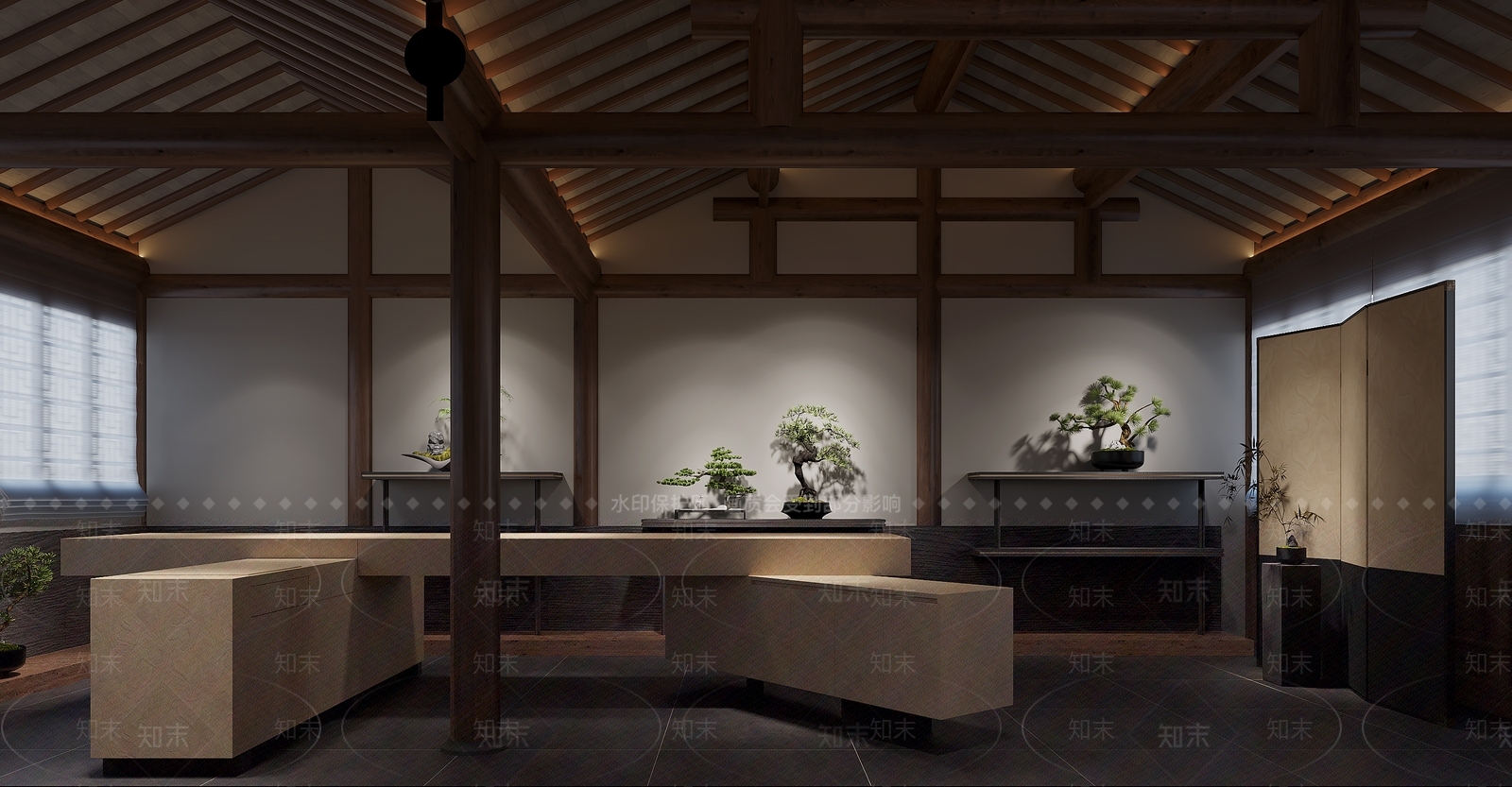 新中式其他商业空间3D模型下载【ID:1193997712】