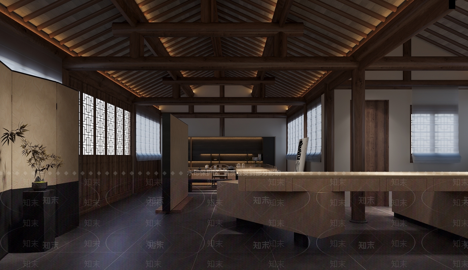 新中式其他商业空间3D模型下载【ID:1193997712】