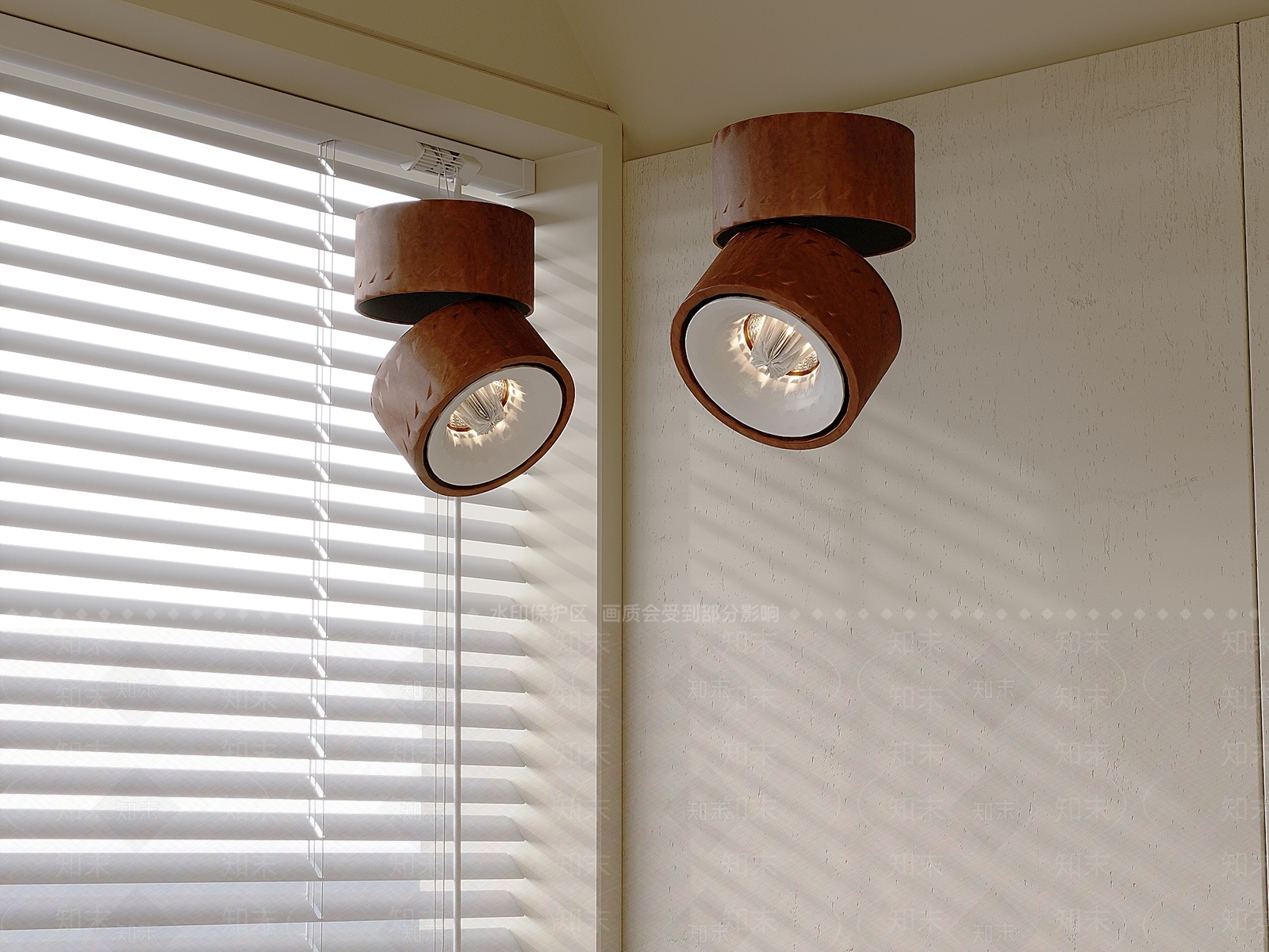 中古筒灯射灯组合3D模型下载【ID:1193999352】
