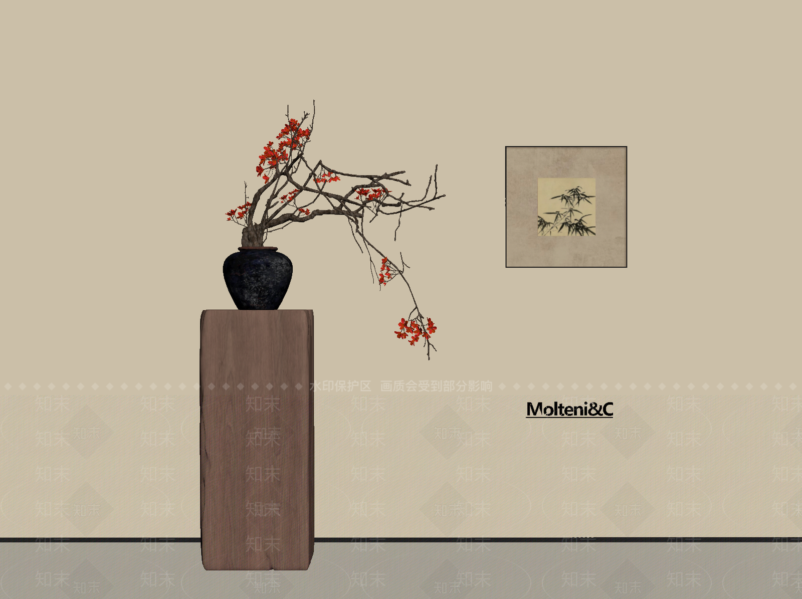 中古花瓶SU模型下载【ID:1194017880】