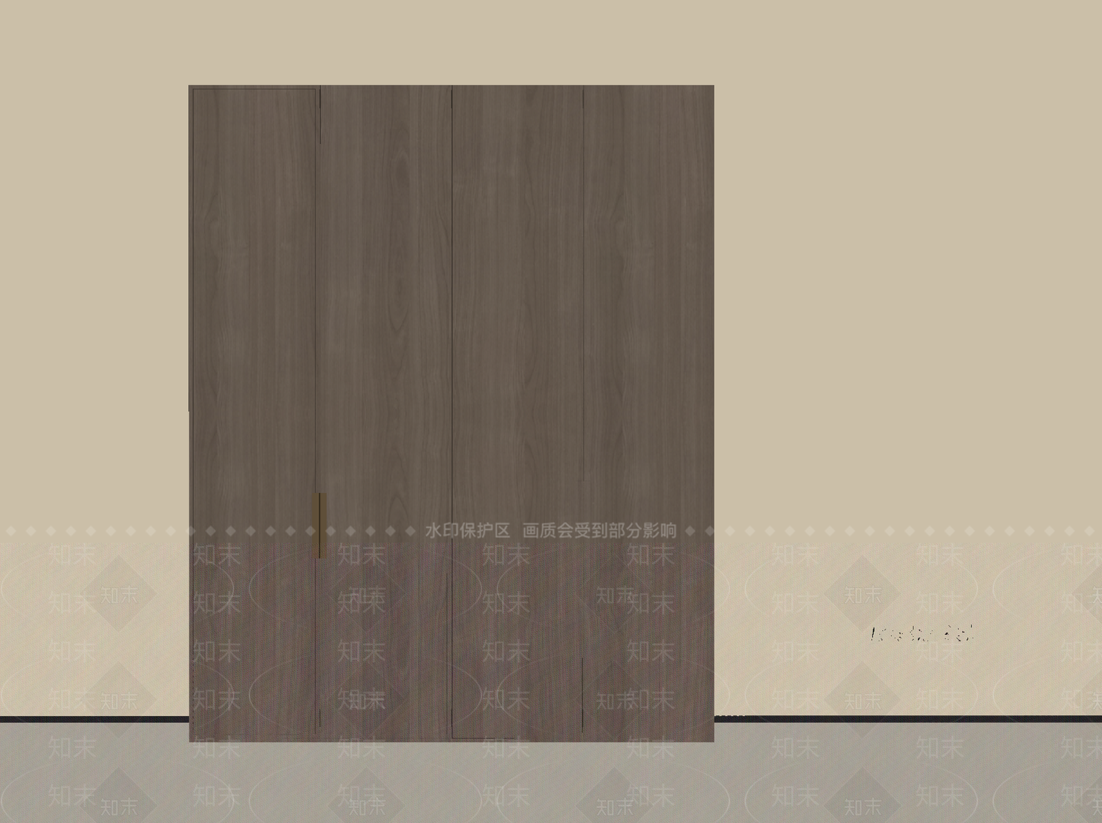 新中式衣柜SU模型下载【ID:1194018365】