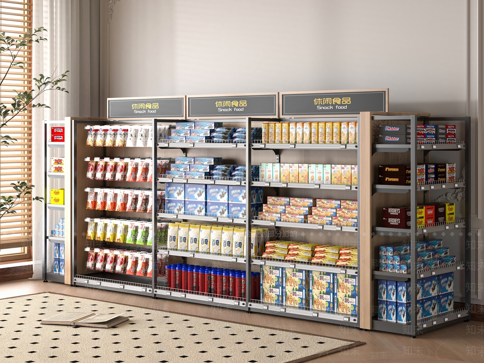 货架SU模型下载【ID:1194022872】