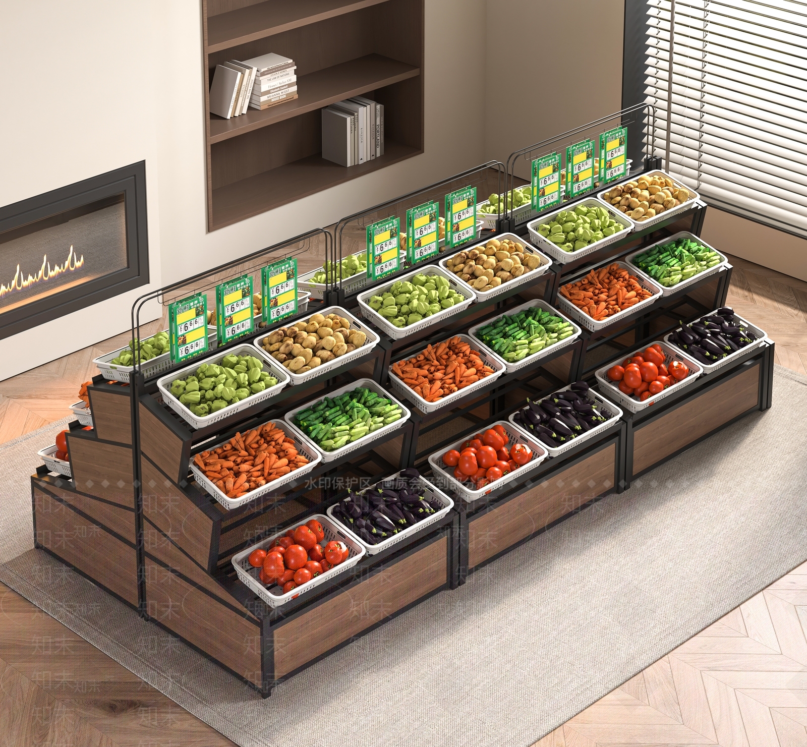 货架SU模型下载【ID:1194022946】