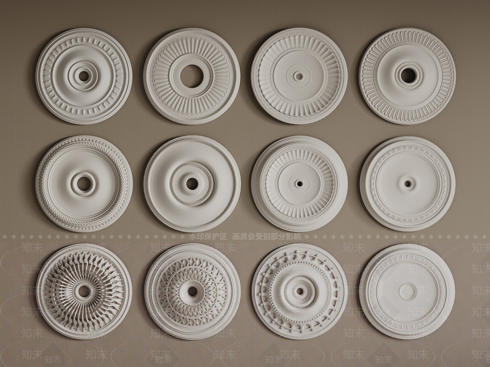 法式欧式雕花SU模型下载【ID:1194024911】