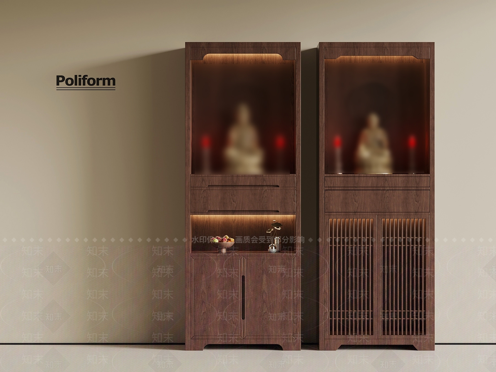 新中式佛龛3D模型下载【ID:1194028313】