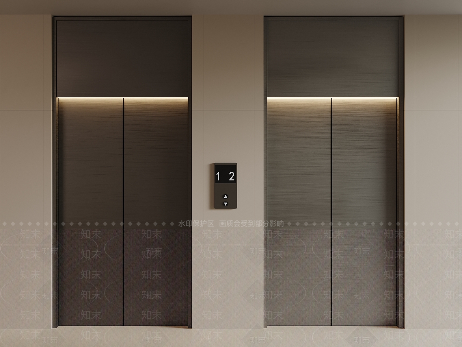 现代电梯3D模型下载【ID:1194031494】