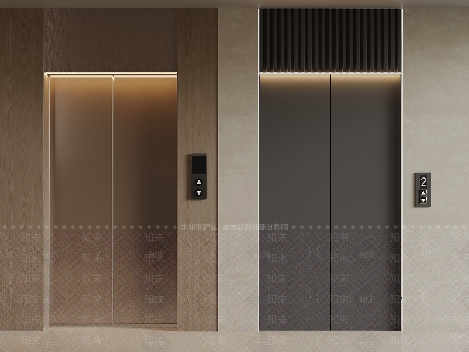 现代电梯3D模型下载【ID:1194031439】