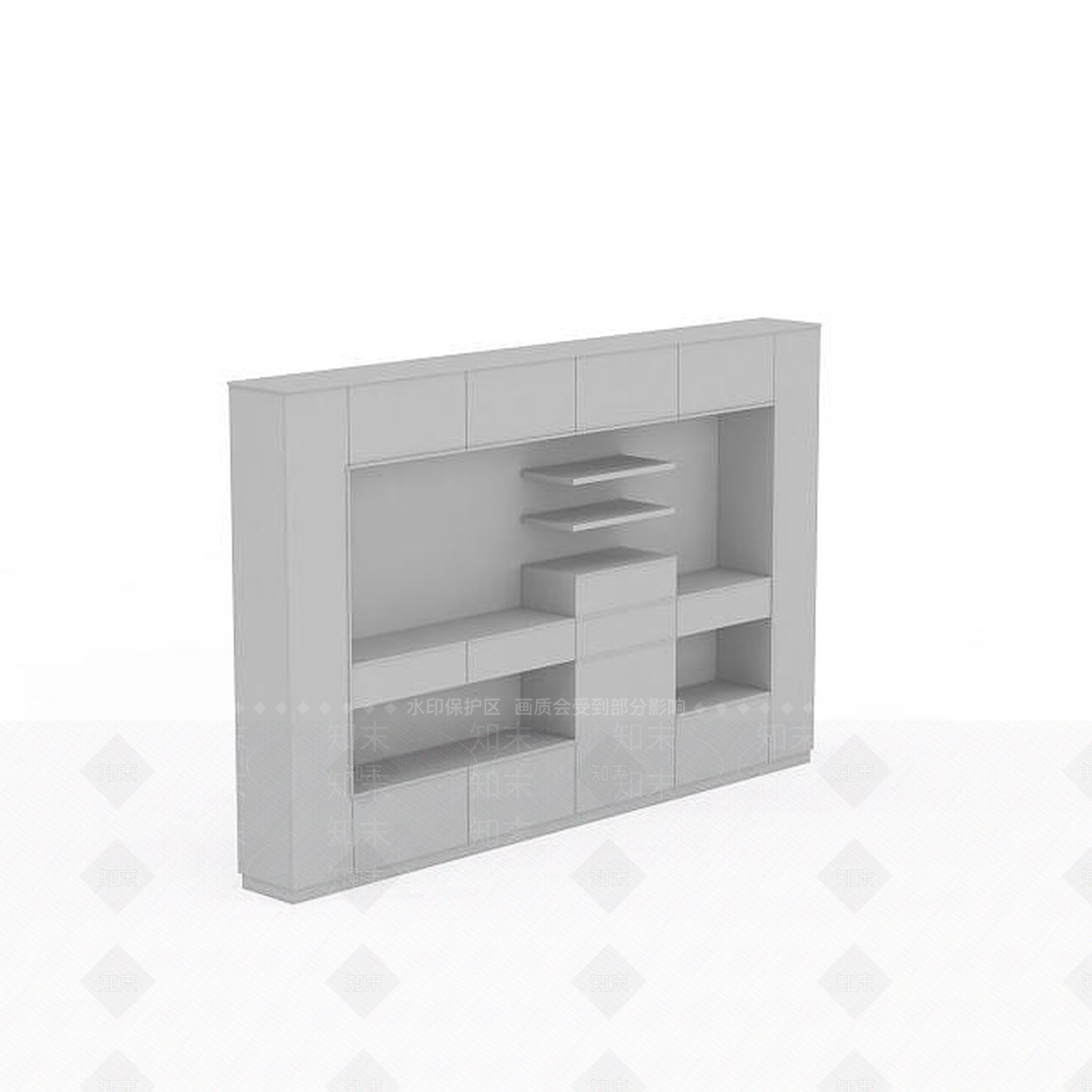 现代衣柜3D模型下载【ID:1199010533】
