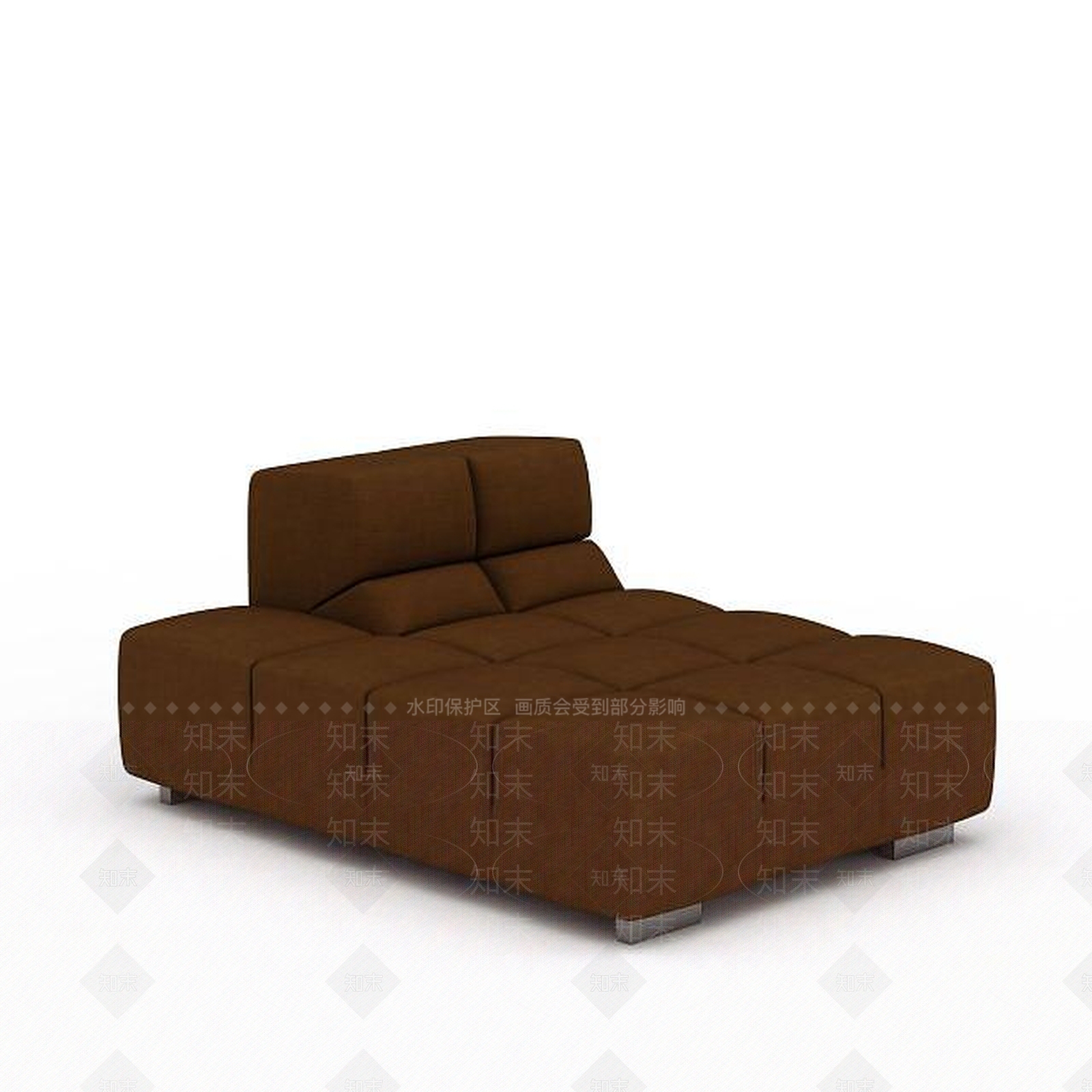 现代双人沙发3D模型下载【ID:1194033507】