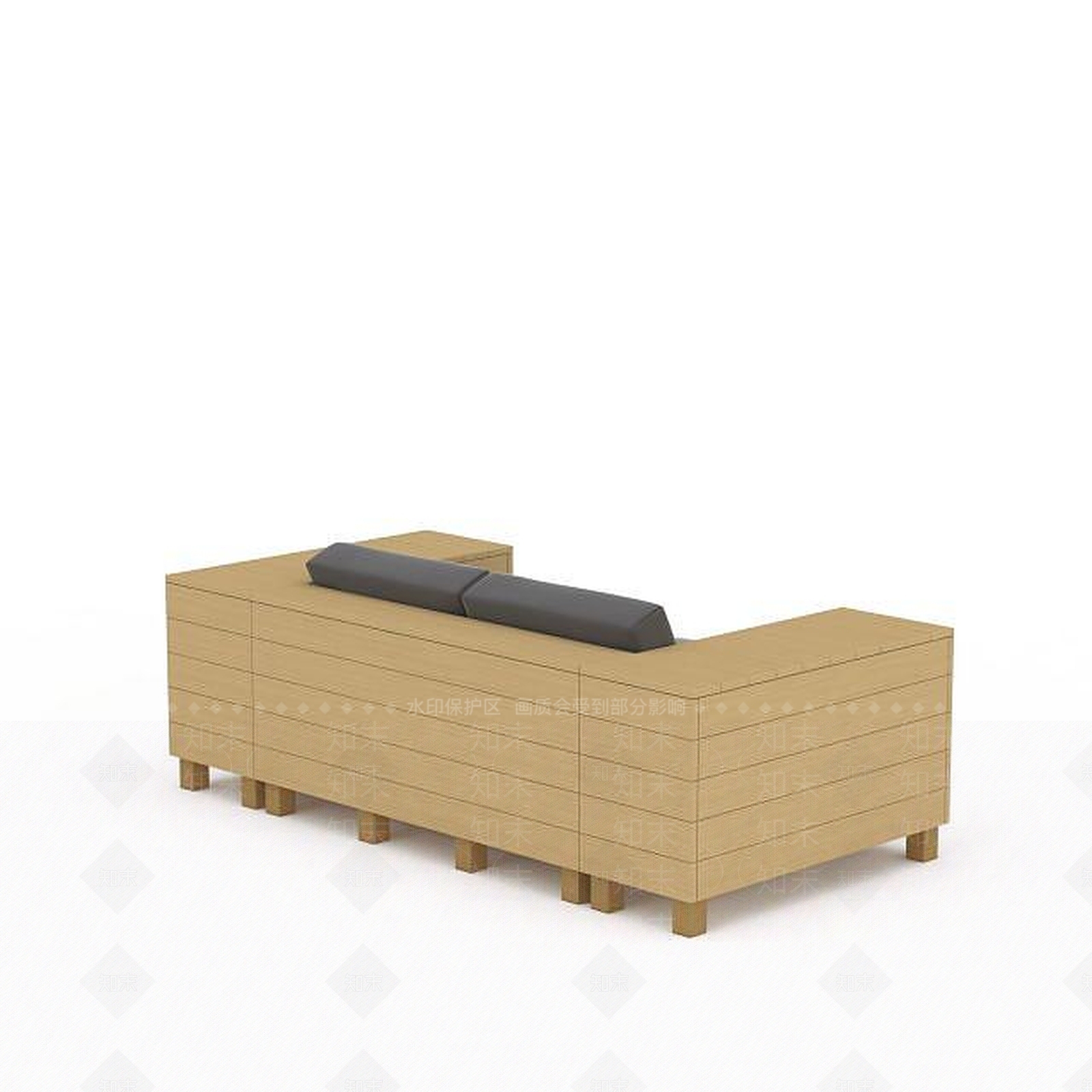 现代双人沙发3D模型下载【ID:1194033879】