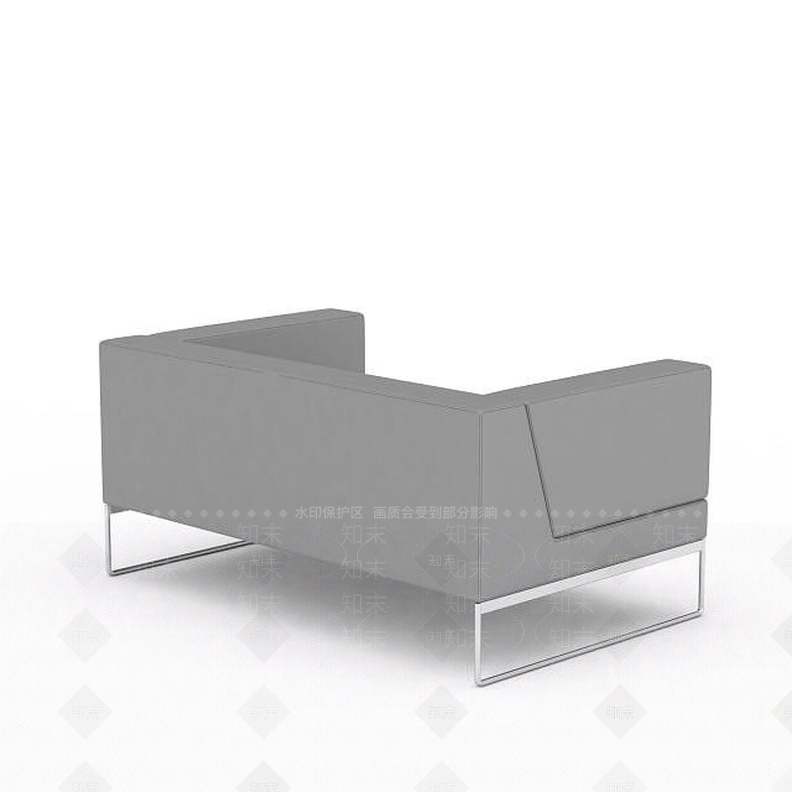 现代双人沙发3D模型下载【ID:1194033903】