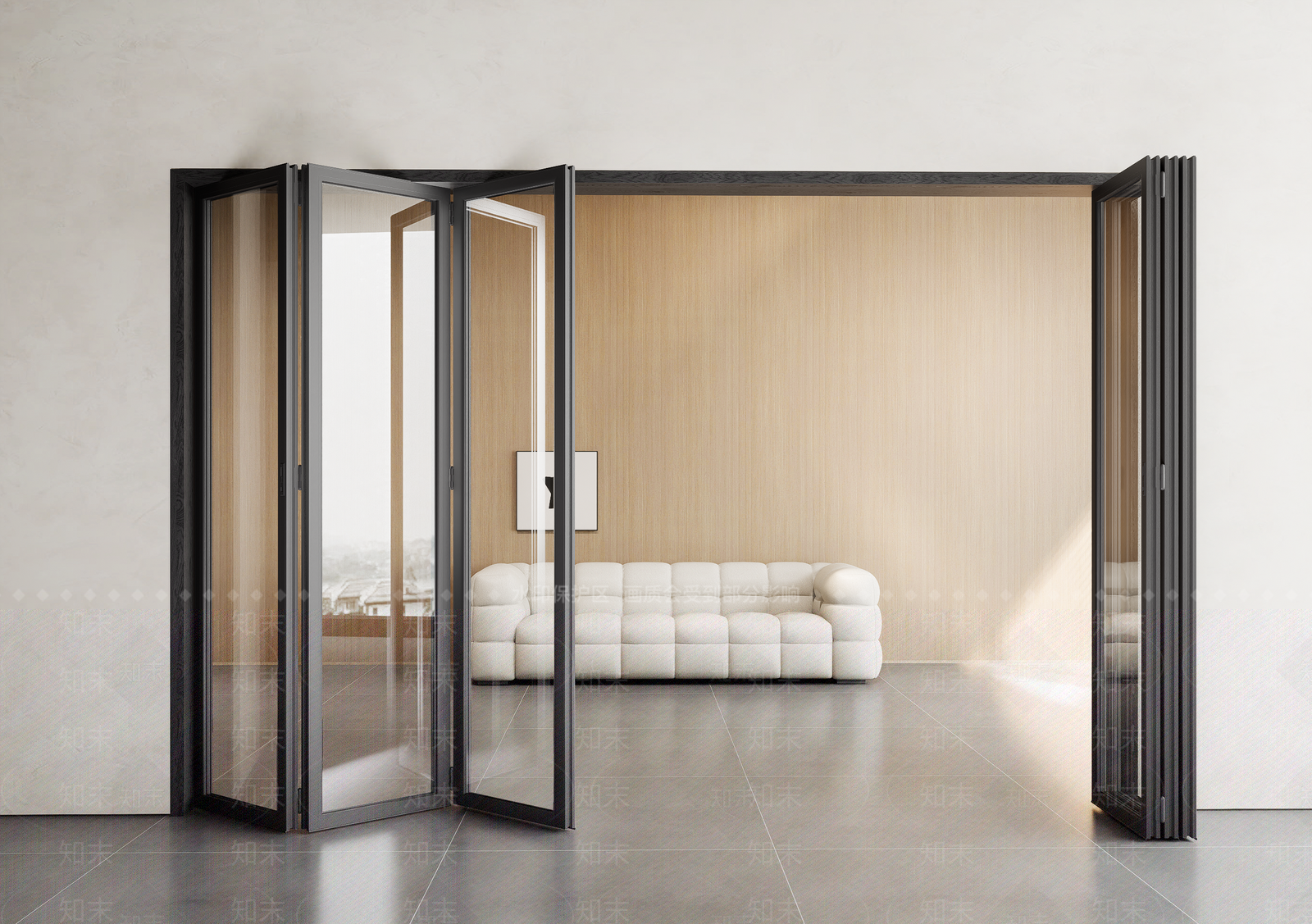 现代简约折叠门SU模型下载【ID:1194034128】
