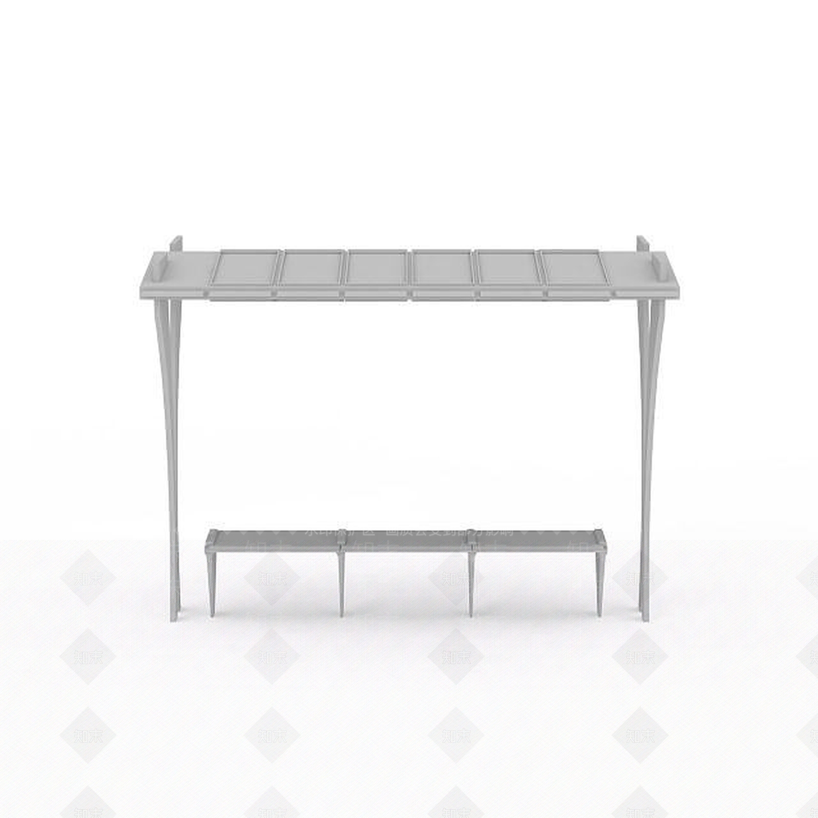 现代户外椅3D模型下载【ID:1199008484】