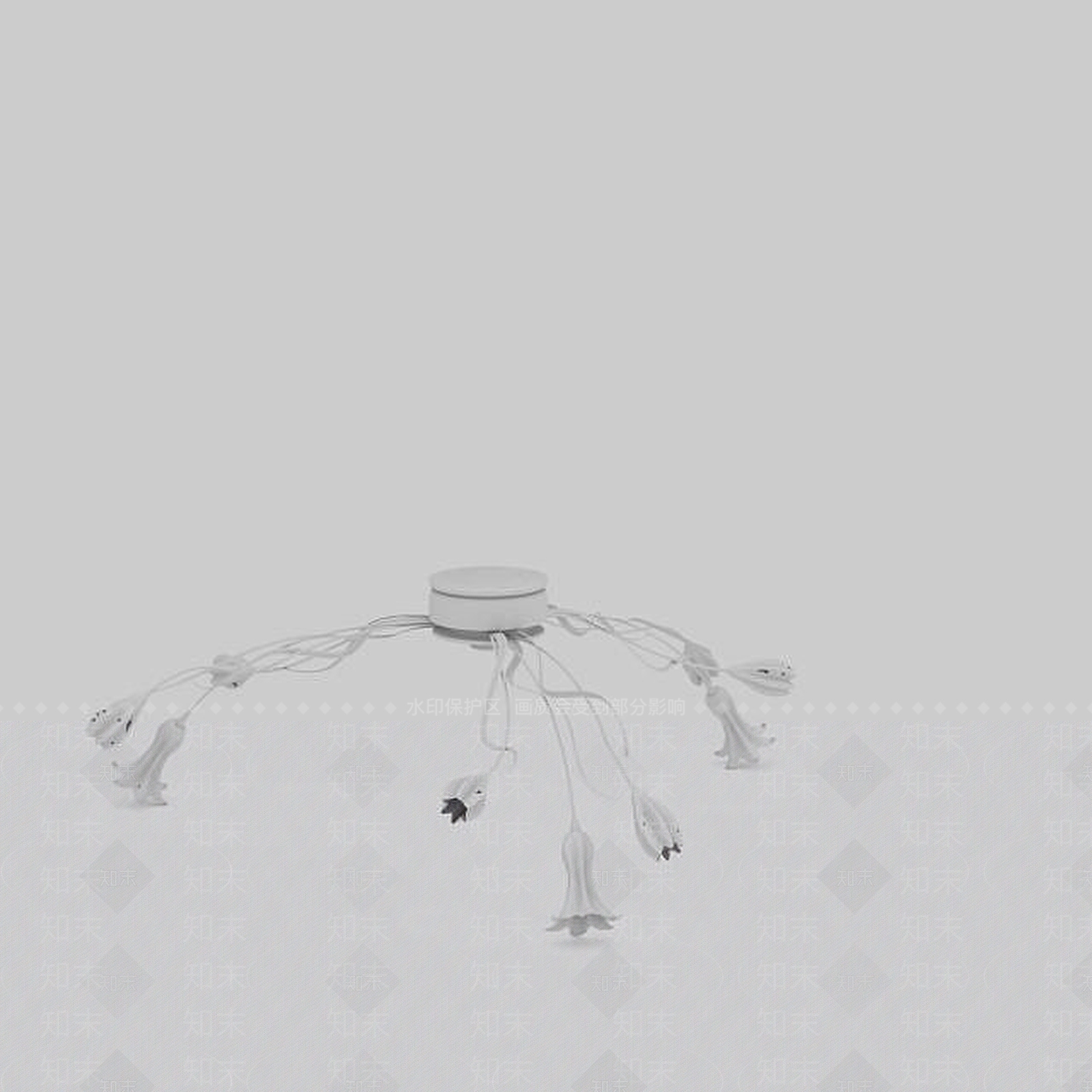 现代灯具组合3D模型下载【ID:1199007867】