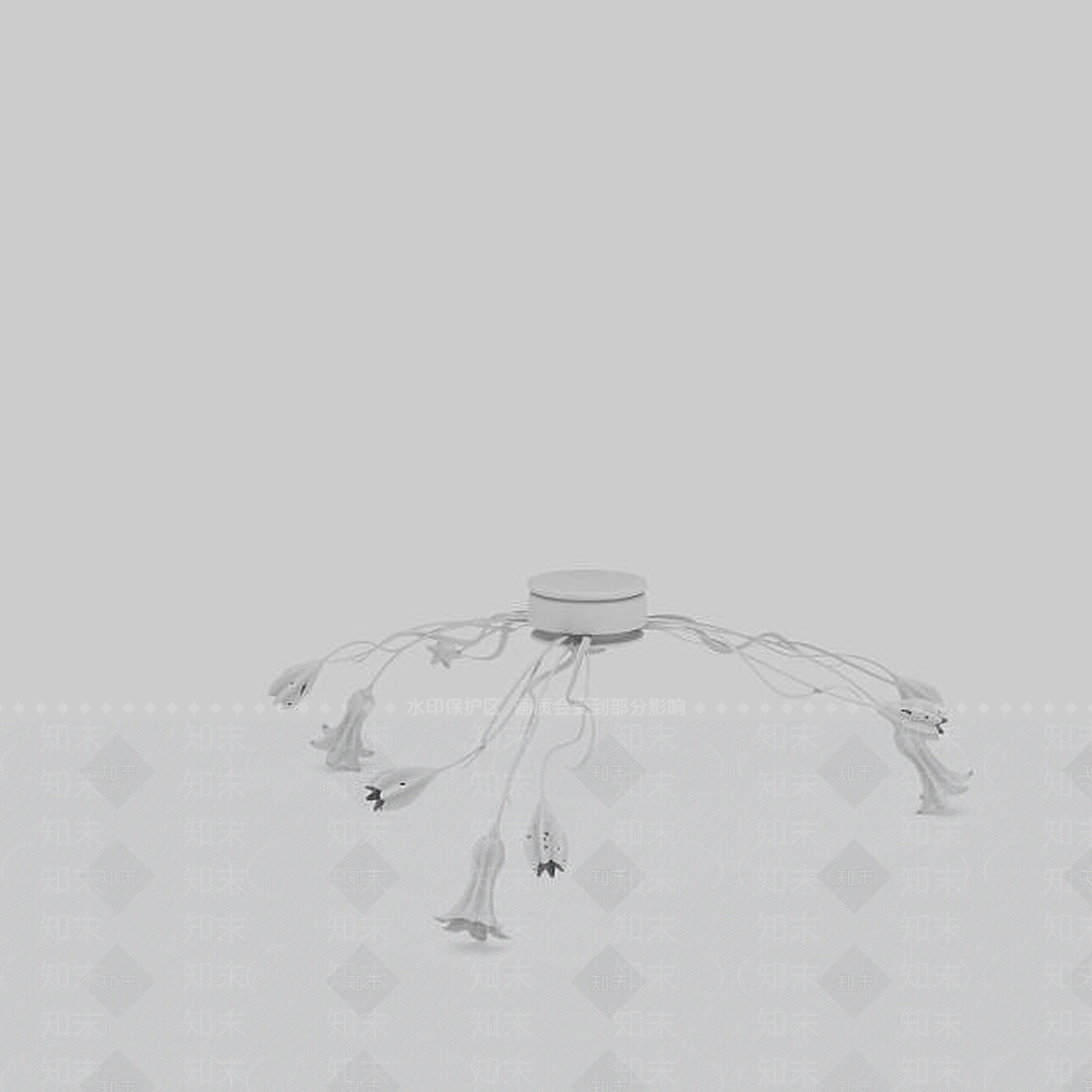 现代灯具组合3D模型下载【ID:1199007867】